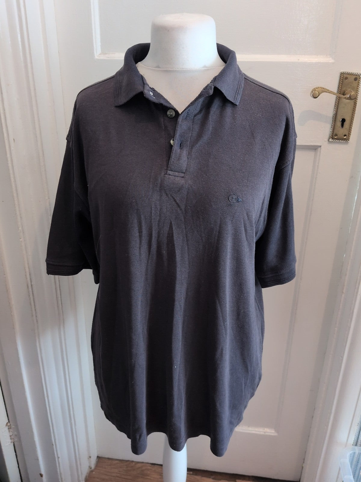 Dunlop Large Navy(Slightly Faded) Short Sleeve Polo