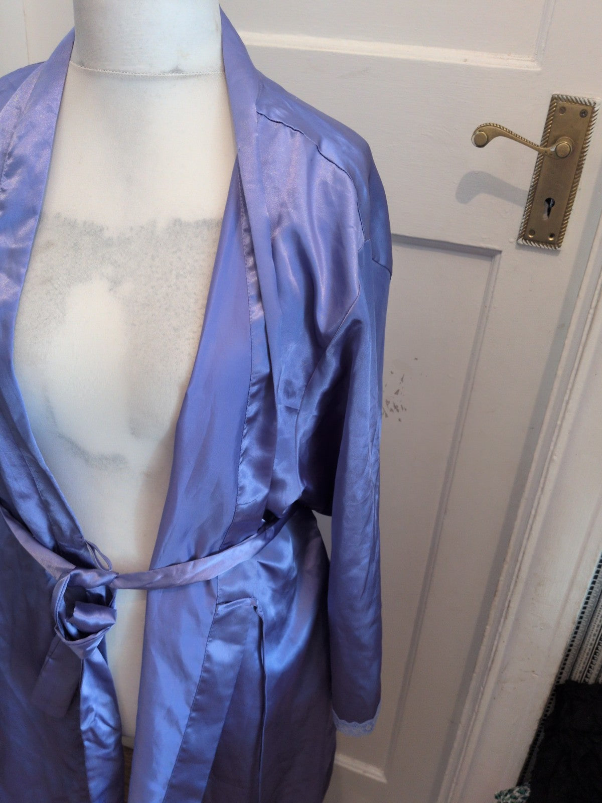Pretty Secrets 14 Purple Belted Satin Style Robe