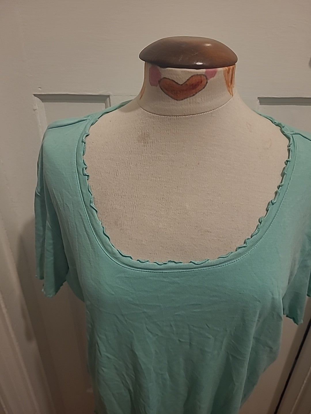 Ladies Rogers + Rogers Size 22 Mint Short Sleeve Blouse
