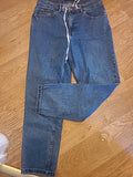 Ladies Denim&Co Size 10 Denim Straight Jeans With Drawstring