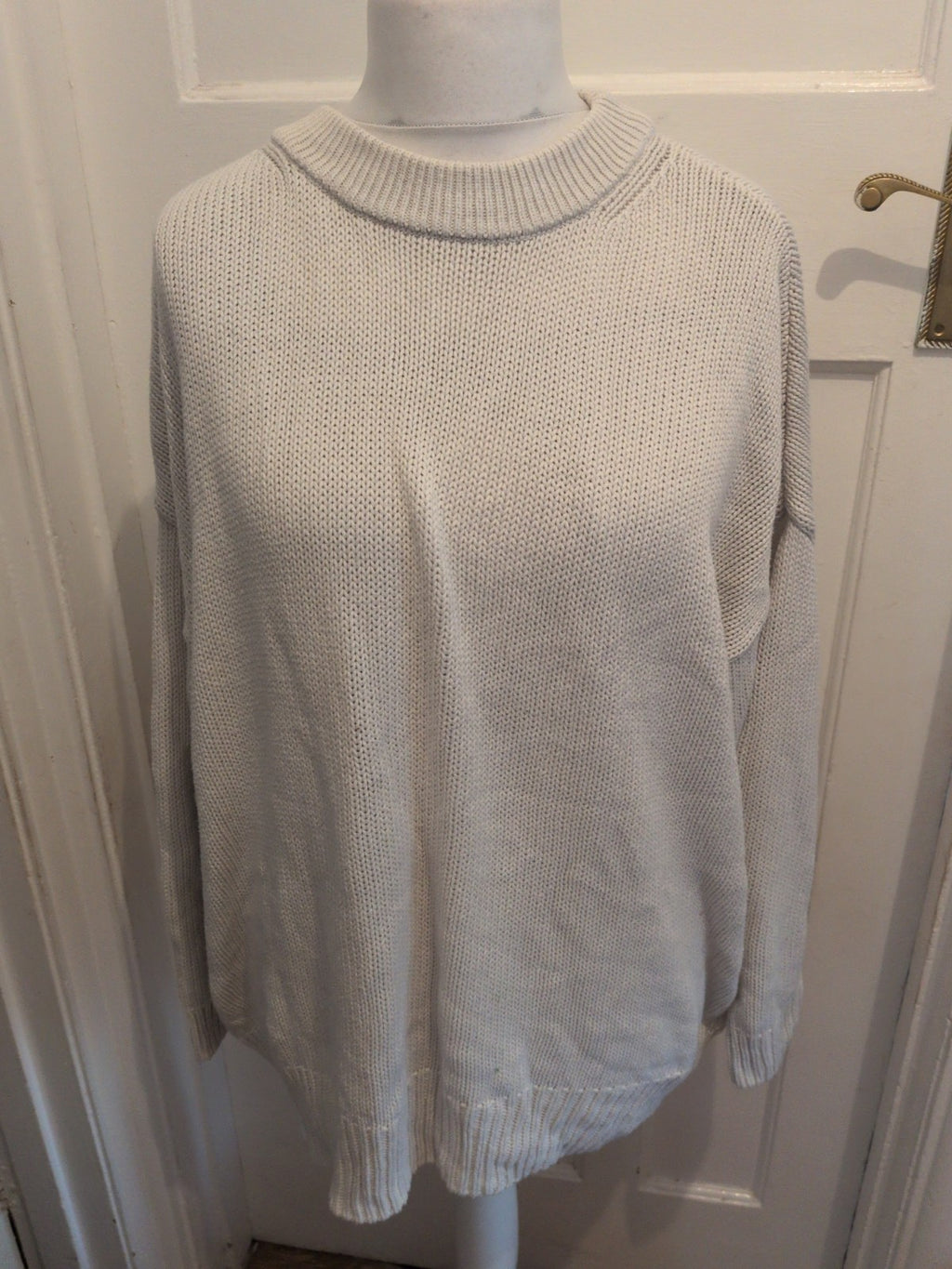 Tu 16 Cream Long Sleeve Knit Jumper