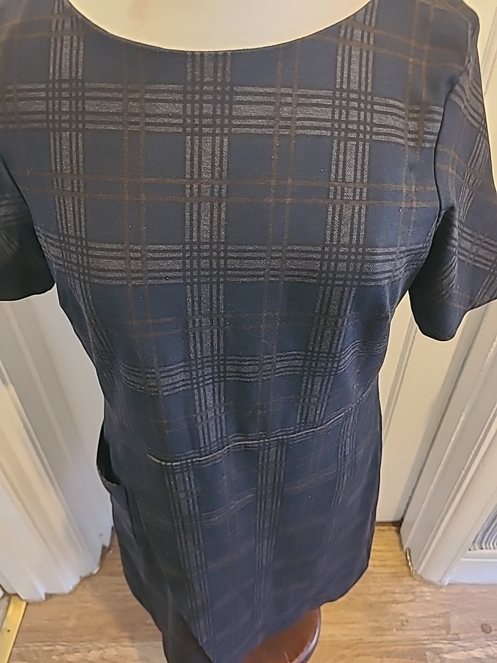 Ladies Next Size 14 Tarten Check Short Sleeved Dress