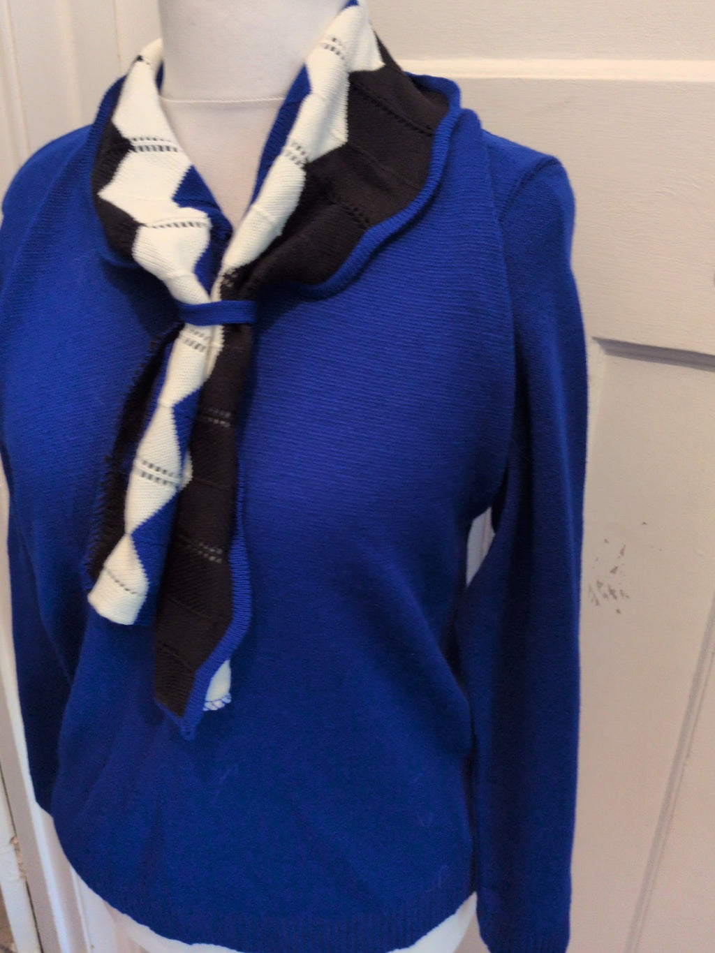 Lizzi Clarke S/M Deep Blue With High Neck Pullover Jumper