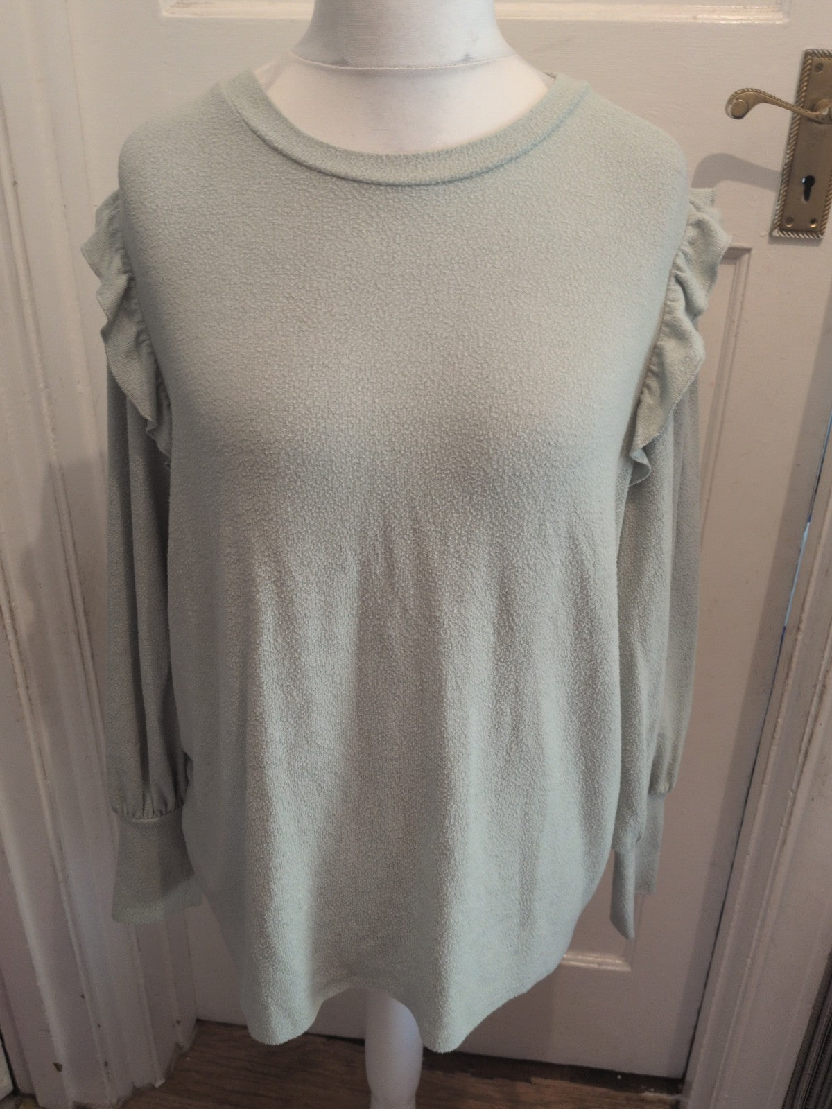 Ladies Next Size 20 Pale Green Long Sleeve Jumper