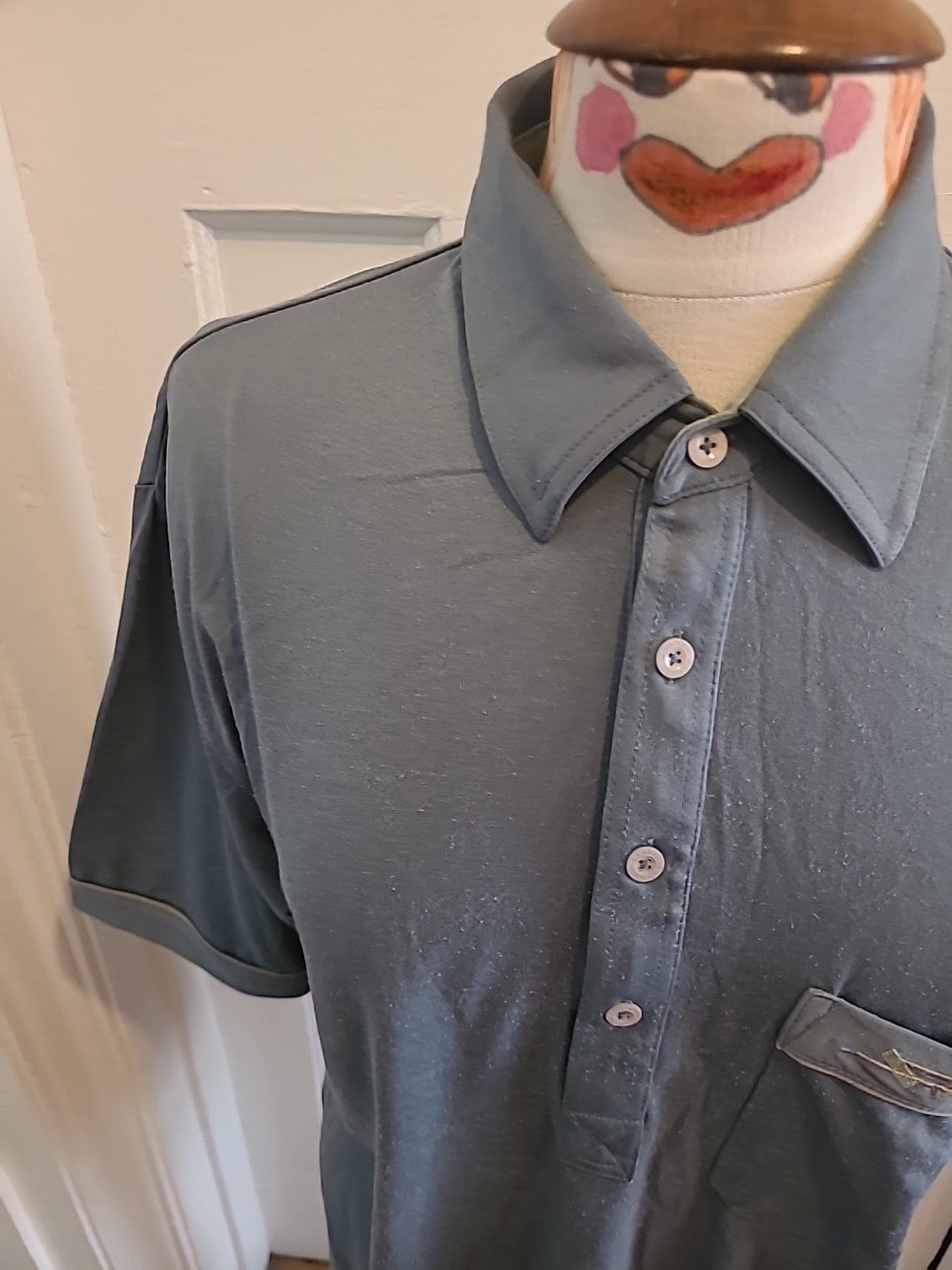 Mens Galicci Large Teal Polo