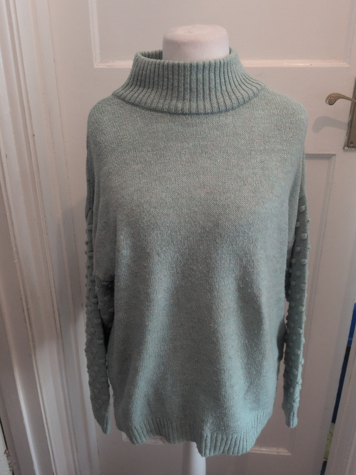 Next Medium Turquoise Cowl Neck Jumper
