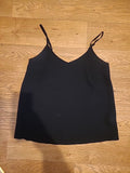 Ladies Primark Size 8 Black Sleeveless Blouse