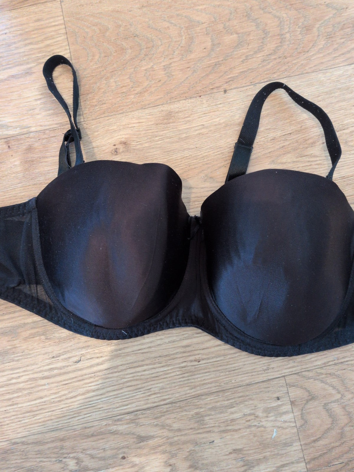 George 38D Black Padded And Wired Bra