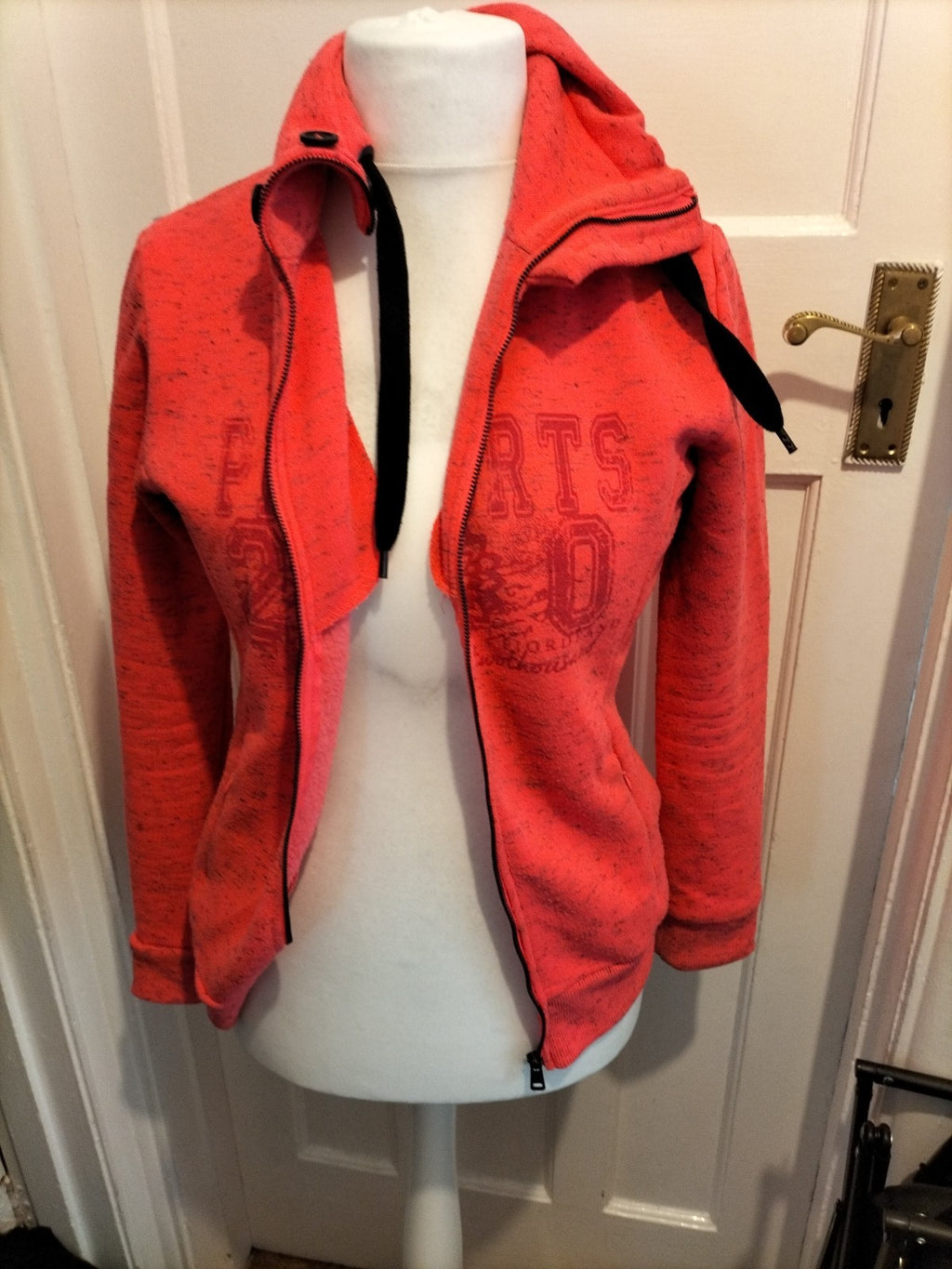 Ladies PK Sports Size Medium Hot Pink High Neck Zipped Jacket