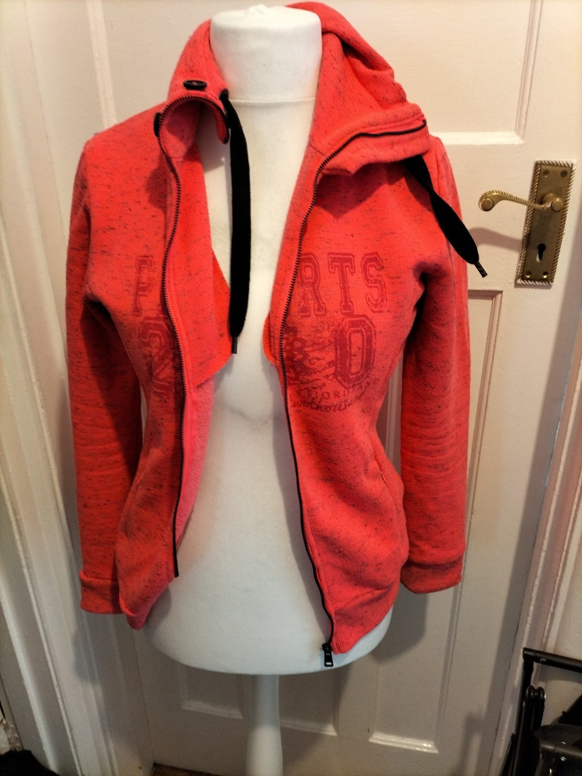 Ladies PK Sports Size Medium Hot Pink High Neck Zipped Jacket