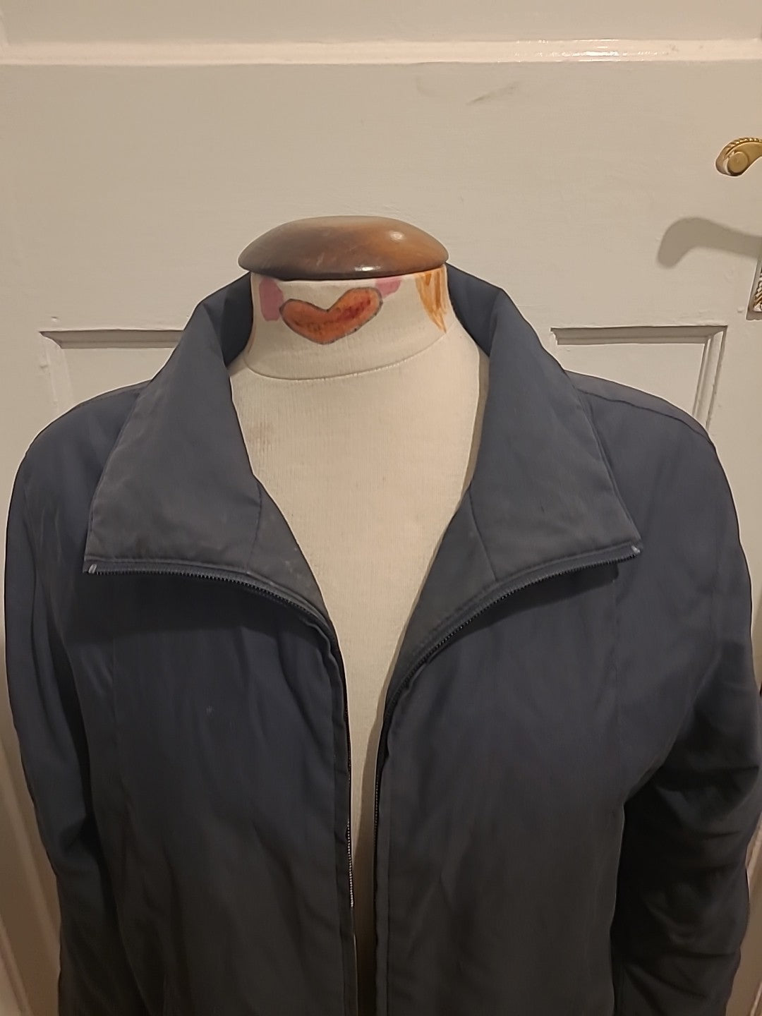 Ladies EWM Size 14 Charcoal Lined Zip Through Jacket