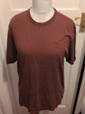 Mens Next Size M Regular Fit Brown Short Sleeved T-shirt