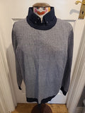 Mens Jumper Size XL George Navy/ White