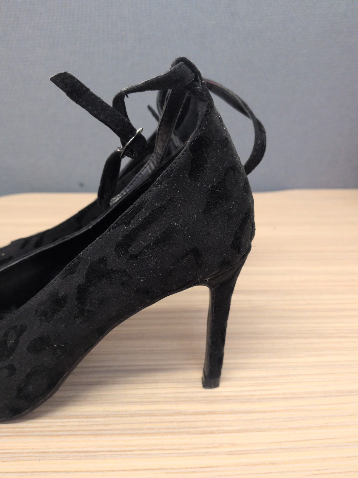 Next 4 Forever Comfort Black Pattern High Heels