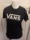 Vans Medium Black Classic Fit Print Short Sleeve T-shirt