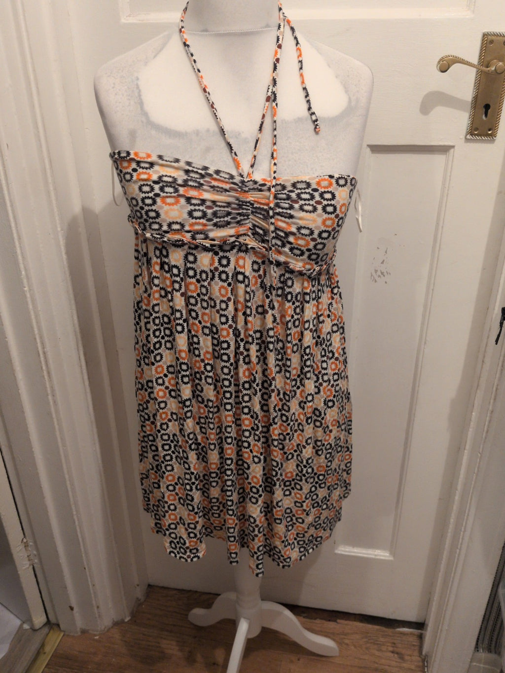 River Island 10 Multicoloured Sleeveless Halter neck Top