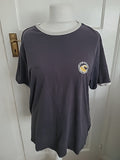 Mens Fat Face Size L Grey Round Neck Short Sleeve T-shirt