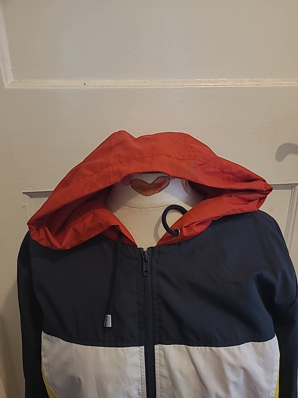 Ladies Topshop Size Small Multi Raincoat Zip Through