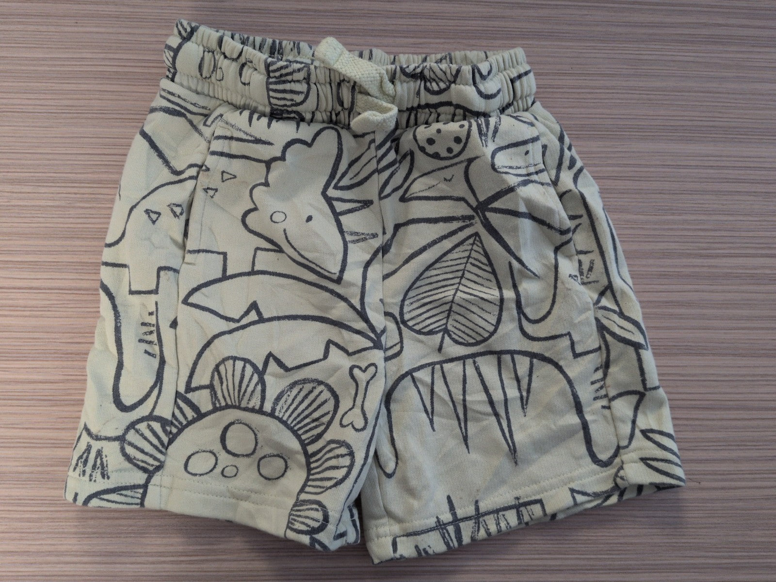 George 2-3 Years Pale Green Dinosaur Sweat Shorts