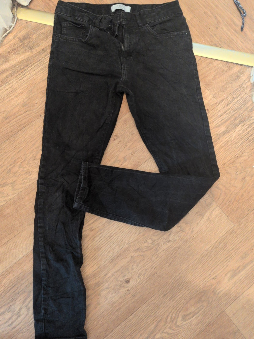 Easy 30R Black Skinny Fit Jeans