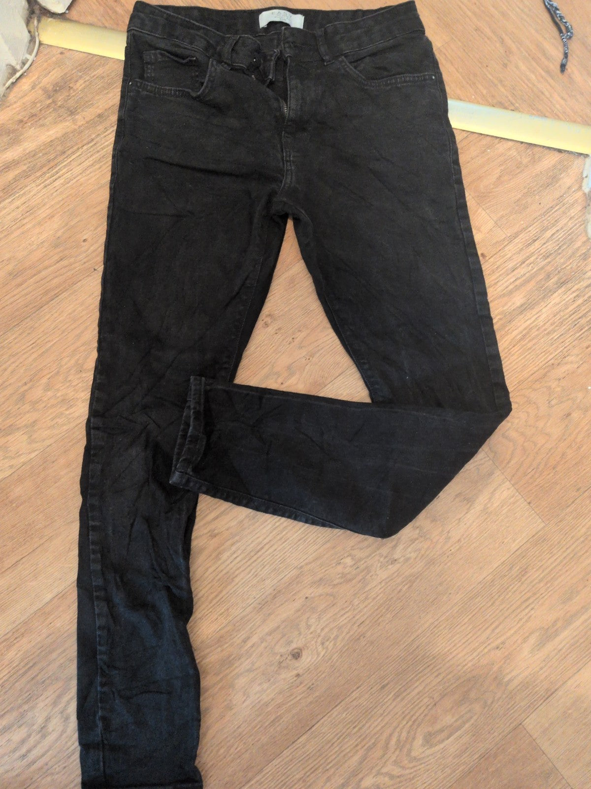 Easy 30R Black Skinny Fit Jeans