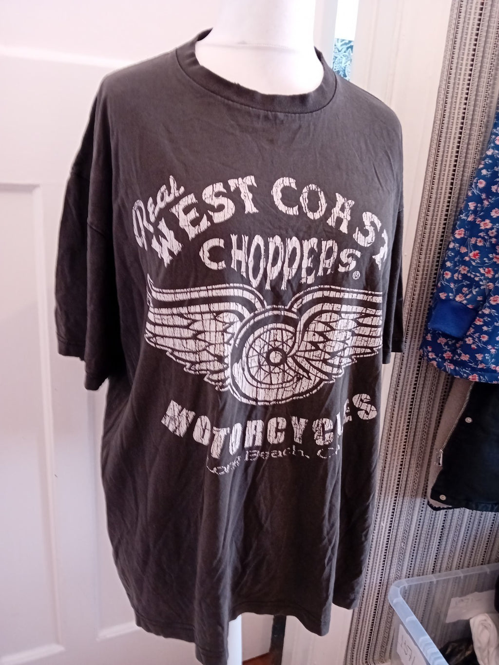 Choppers XL Black Printed Short Sleeve T-shirt