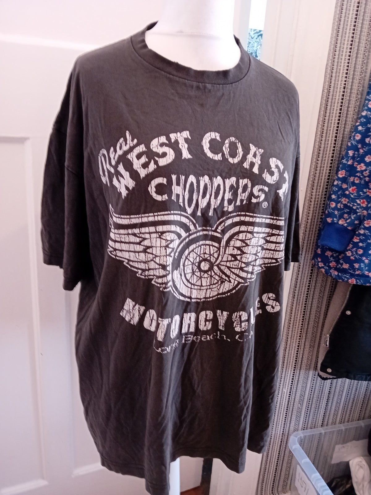Choppers XL Black Printed Short Sleeve T-shirt