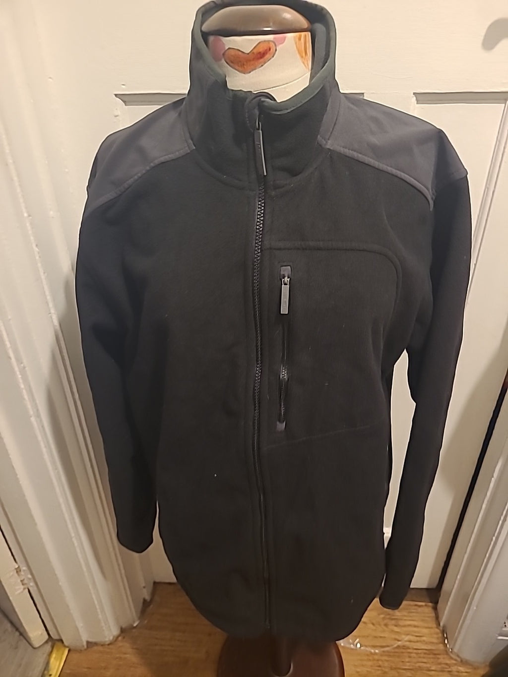 Mens And Spencer 41in Black Long Sleeve Wind Proof And Water Proof Jacket