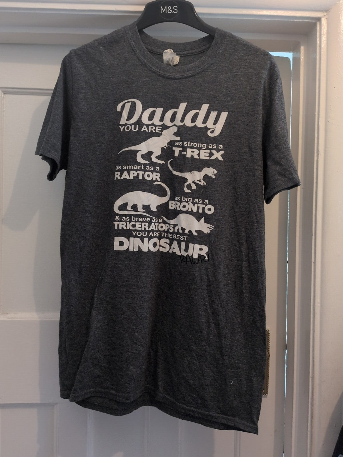 Gildan Medium Grey Print Daddy T-shirt