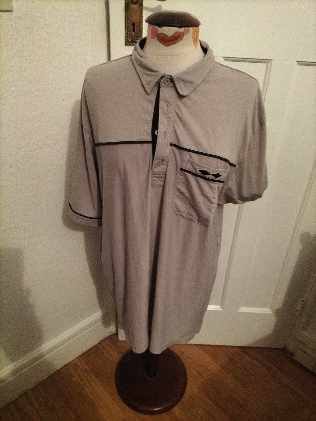 Mens Clifford James Size XL Stone Short Sleeved Tshirt/Polo