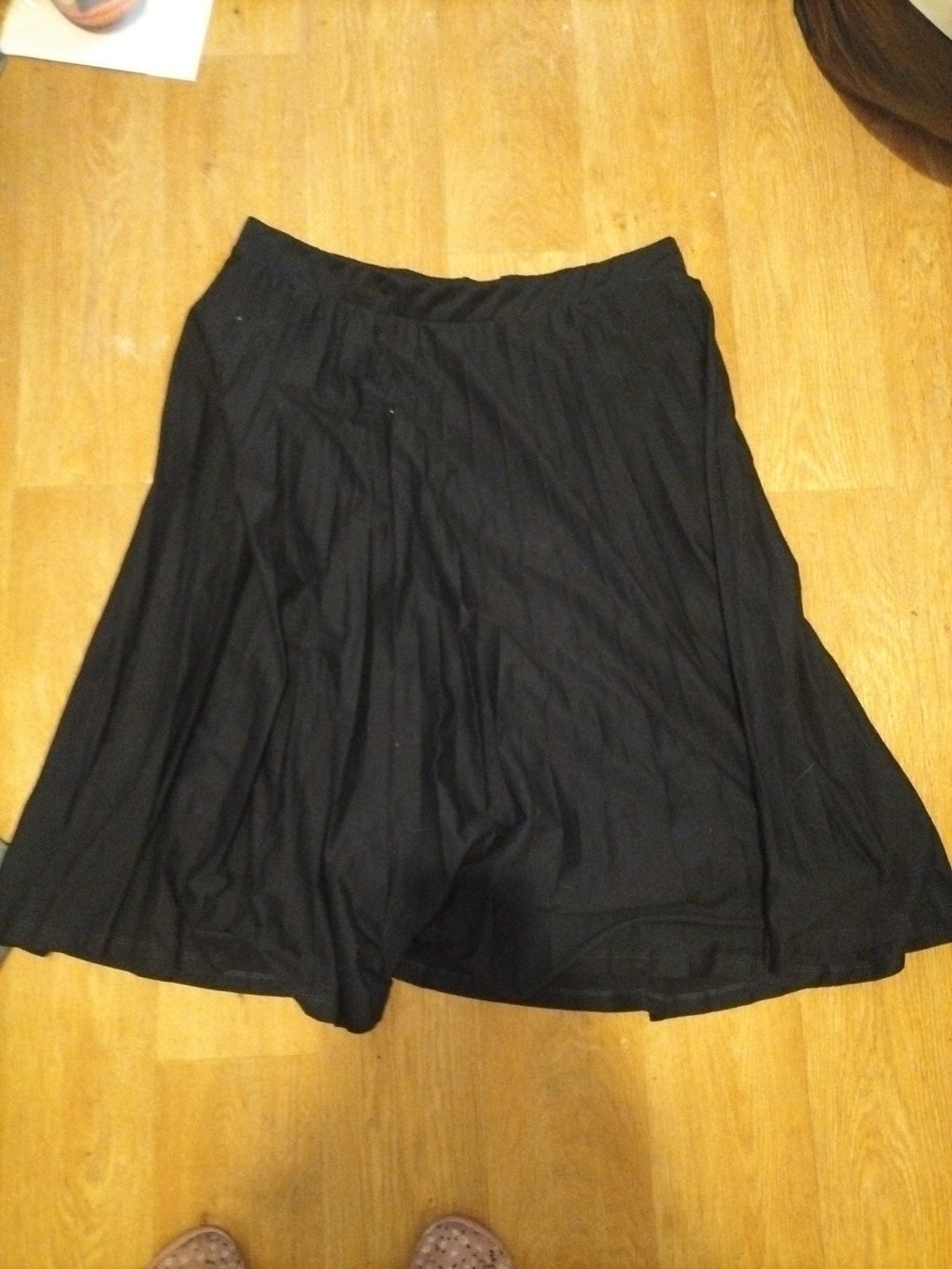 Ladies M&S Collection Size 18 Navy Lined Crinkle Flare Skirt