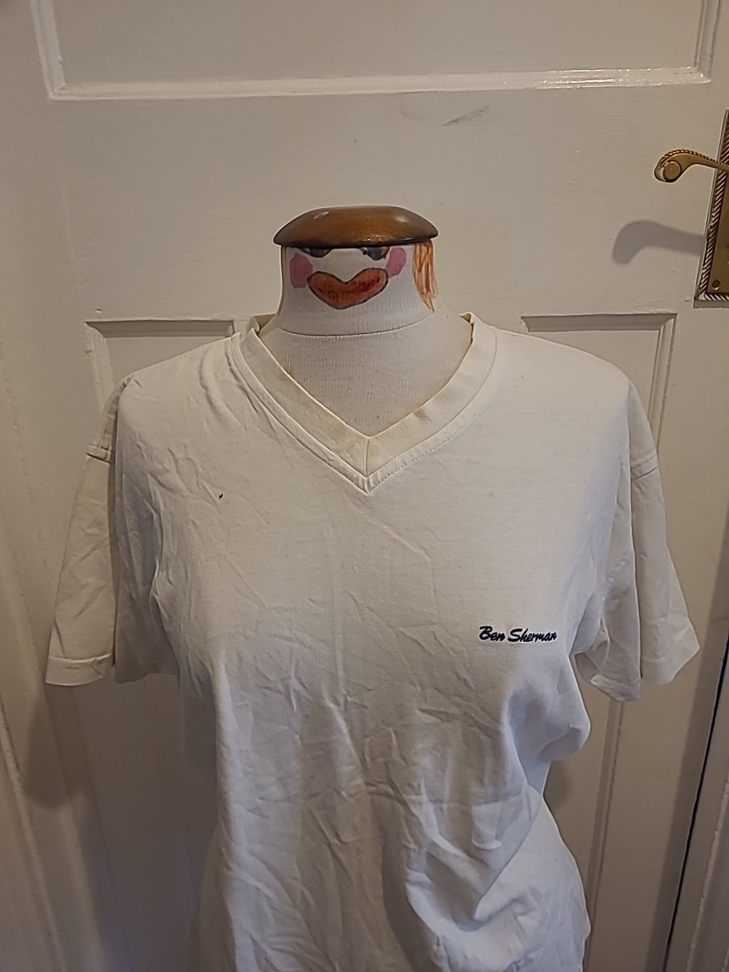 Mens Ben Sherman Size Medium White Tshirt