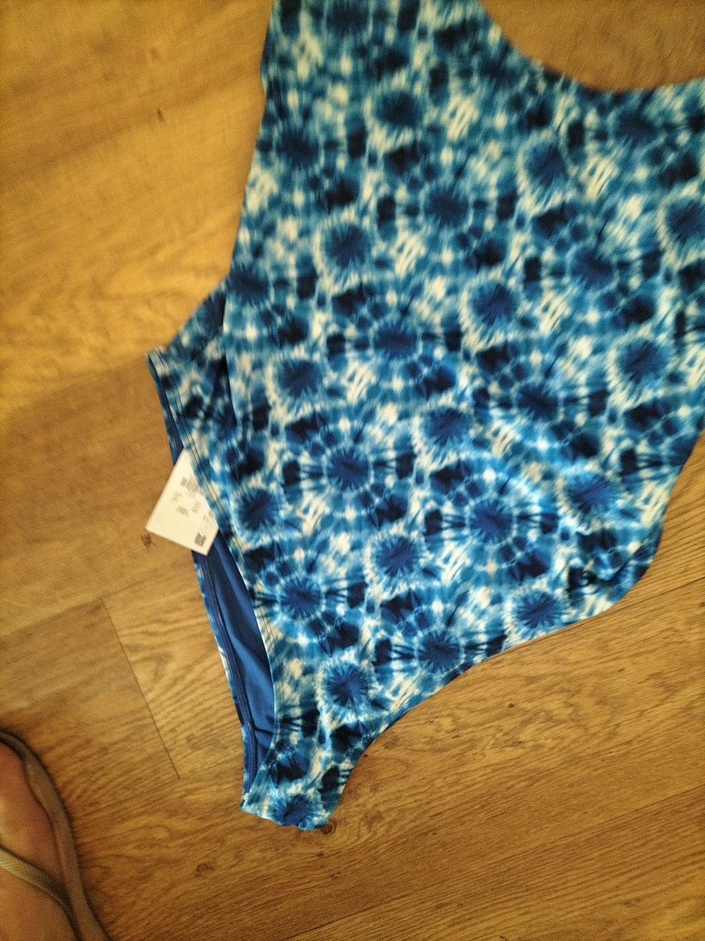 Brand New Primark 14-16 Blue Patterned Swimming Costume