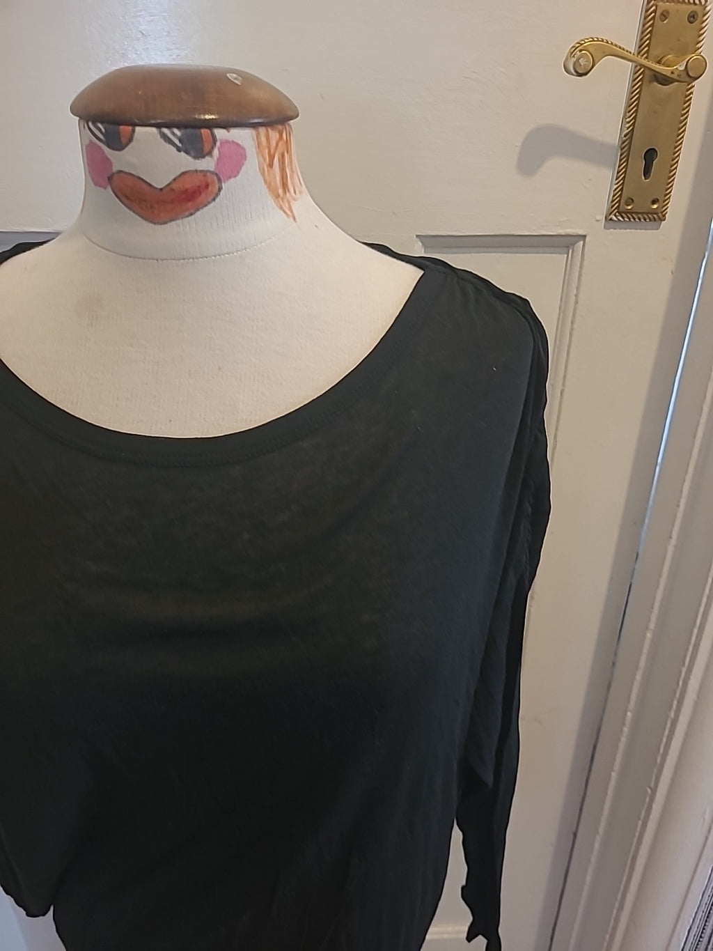 Ladies Euro 36 Black Long Sleeved T-Shirt