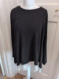 6 Black Bobbling White Trim Jumper Oversized