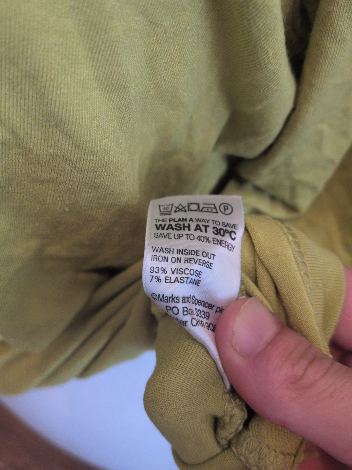 Marks And Spencer 18 Lime Short Sleeve Blouse