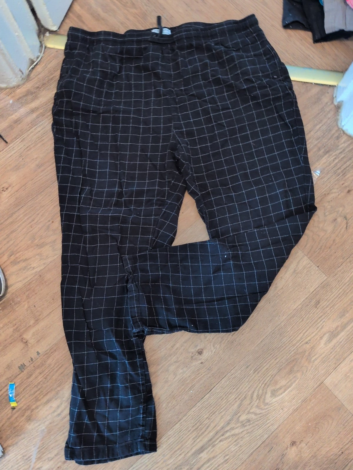 Primark 2XL Black Elasticated Pyjama Bottoms