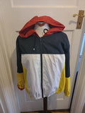 Ladies Topshop Size Small Multi Raincoat Zip Through