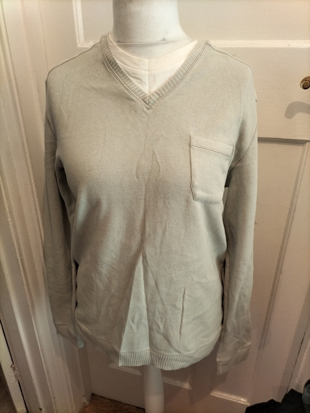 Mens Next Size Large Grey Long Sleeve Jumper