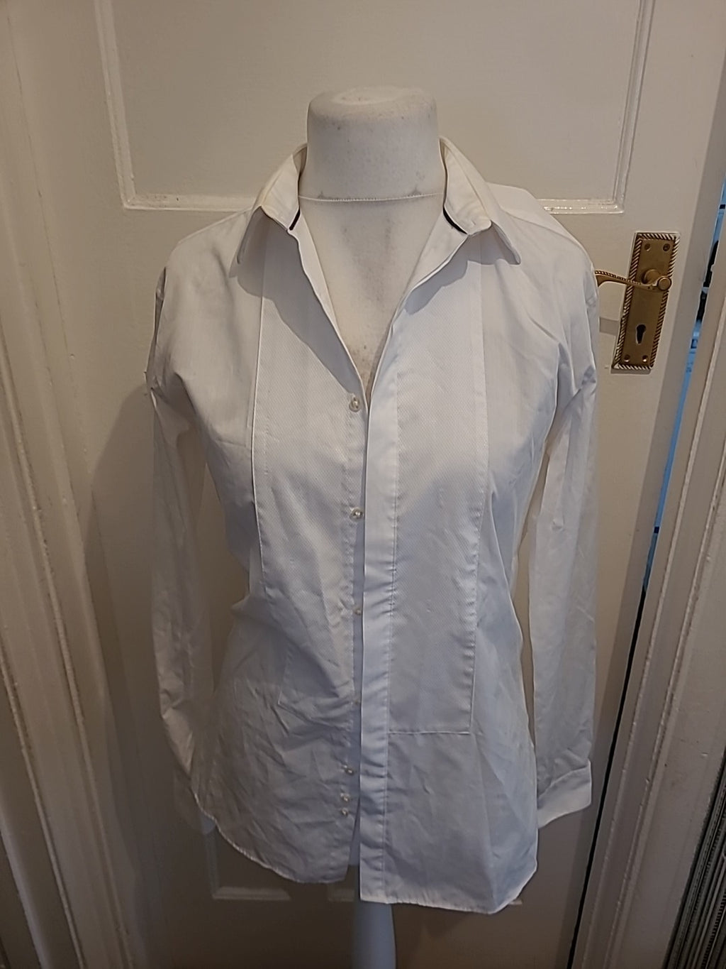 Mens Limited Edition Size 15.5 Slim Fit White Shirt Long Sleeve