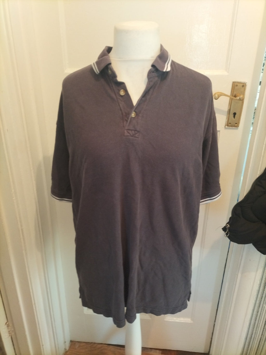 Mens Henbury Size XL Navy Short Sleeved Polo