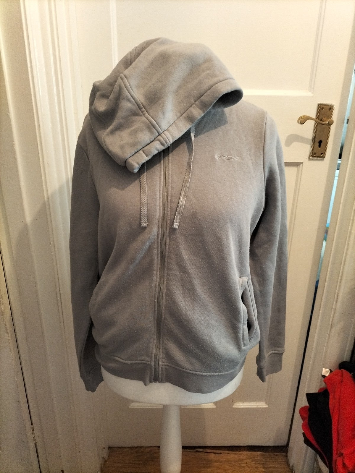 Ladies La Gear Size 16 Grey Full Zip Hoodie