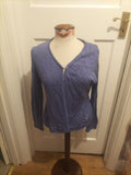Ladies Kaleidoscope Size 16 Purple Knit Long Sleeved Cardigan
