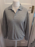 Lincoln Medium Grey Collared Long Sleeve Jumper