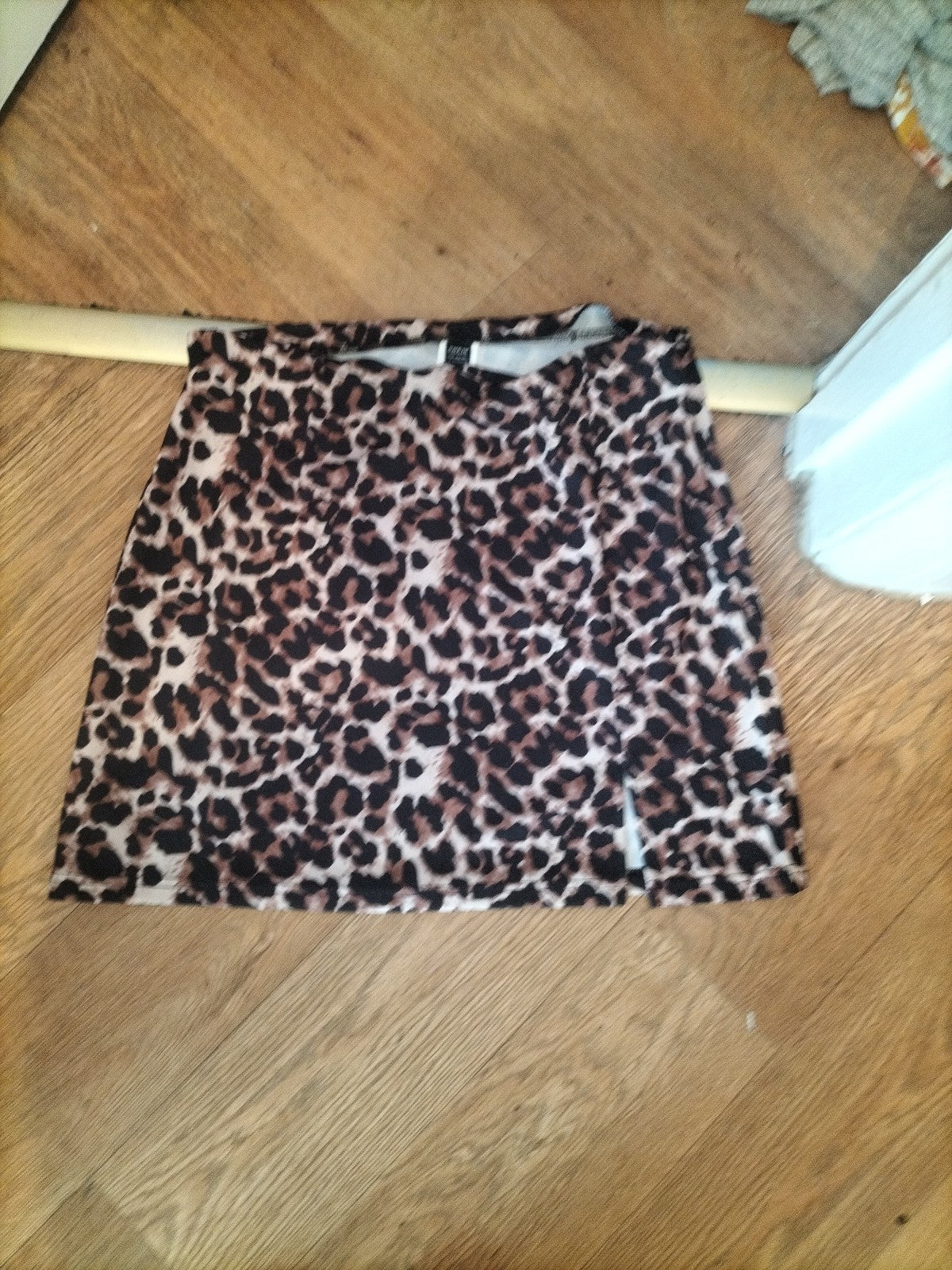 Shein Large Leopard Print Short Skirt