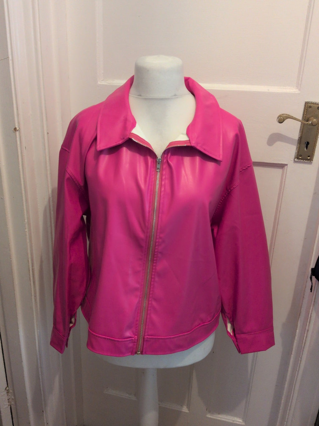 Large Hot Pink Full Zip Jacket