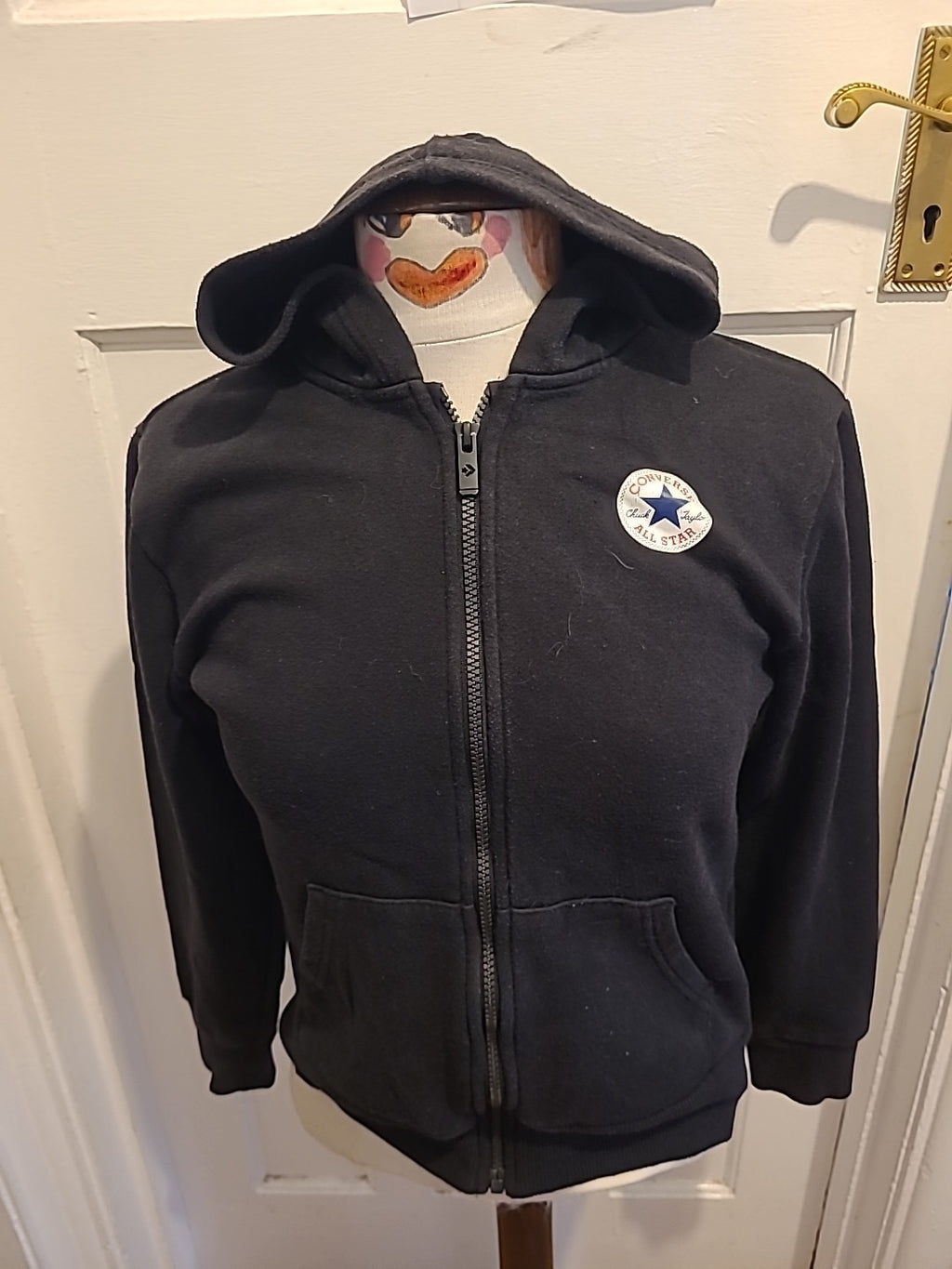 Children Size 10-12 Years Converse Black long Sleeve Zipper Jacket
