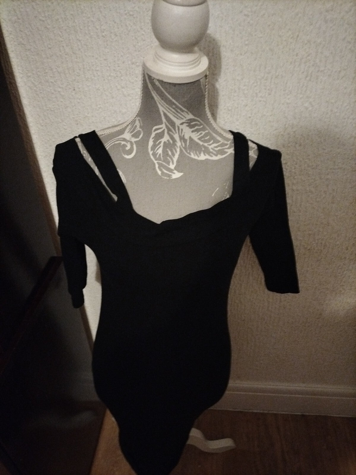 Ladies Primark Size 12 Black Mid Sleeved Dress