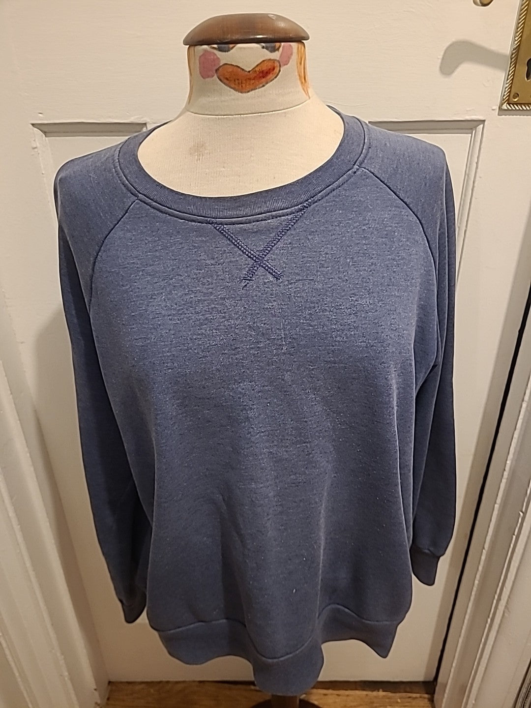 Mens Primark Size XL Blue Long Sleeved Pullover Jumper