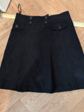 Marks And Spencer 14 Length 24" Black Lined Skirt